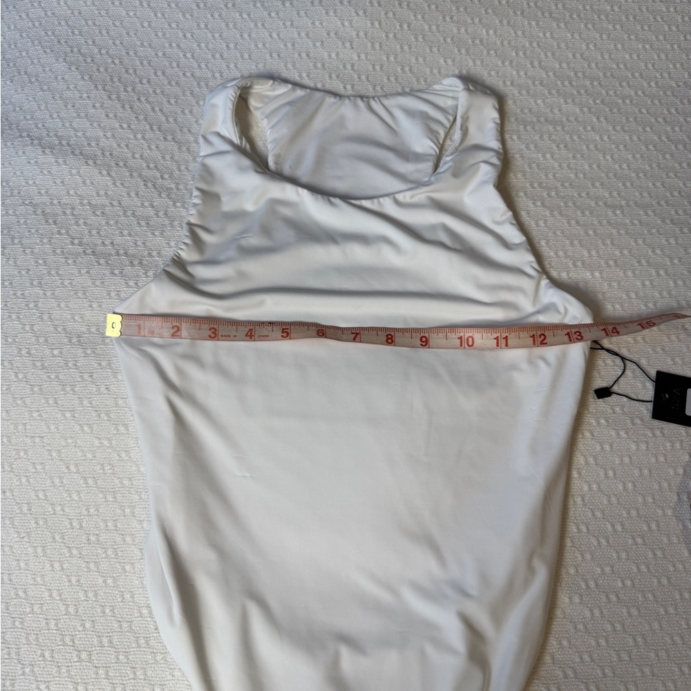 $125 SXA White One Piece Swimsuit Size Large New NWT - Picture 8 of 11